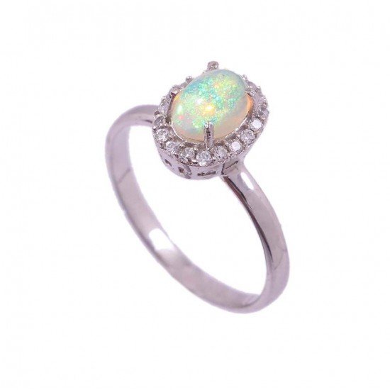 redgem 925 silver ring for women and girls natural ethiopian opal 5x7 mm oval jarg20 women's fashion redgem 925 silver ring for women and girls precious gem natural ethiopian opal 5x7 mm oval redgem 983