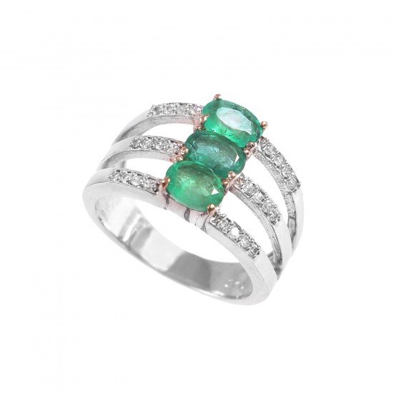 redgem 925 silver ring for women natural emerald green 4x6 mm oval jarg201 women's fashion redgem 925 silver ring for women natural emerald green 4x6 mm oval redgem 1388