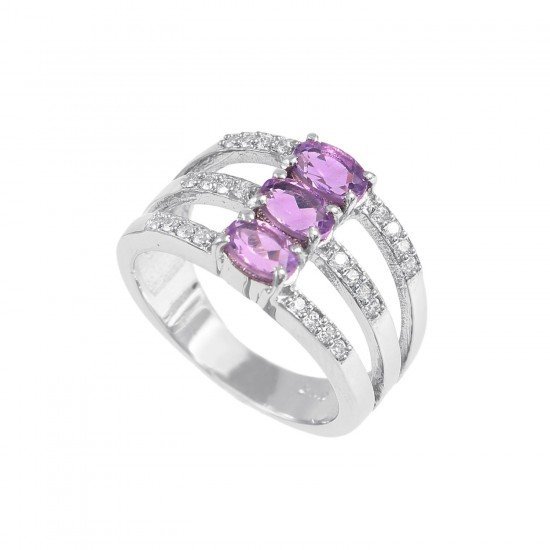 redgem sterling silver ring for women natural amethyst purple 4x6 mm oval jarg202 women's fashion redgem sterling silver ring for women natural amethyst purple 4x6 mm oval redgem 1389