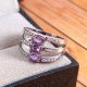 redgem sterling silver ring for women natural amethyst purple 4x6 mm oval jarg202 women's fashion redgem sterling silver ring for women natural amethyst purple 4x6 mm oval redgem 1389