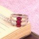 redgem 925 silver ring for women natural ruby pink 4x6 mm oval jarg203 women's fashion redgem 925 silver ring for women natural ruby pink 4x6 mm oval redgem 1390