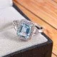 redgem sterling silver ring for women natural sky blue topaz 7x9 mm rectangle jarg206 women's fashion redgem sterling silver ring for women natural sky blue topaz 7x9 mm rectangle redgem 1393