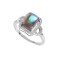 redgem sterling silver ring for women natural labradorite grey 7x9 mm rectangle jarg208 women's fashion redgem sterling silver ring for women natural labradorite grey 7x9 mm rectangle redgem 1395