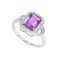 redgem sterling silver ring for women natural amethyst purple 7x9 mm rectangle jarg210 women's fashion redgem sterling silver ring for women natural amethyst purple 7x9 mm rectangle redgem 1397