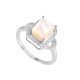 redgem 925 silver ring for women natural shell cream 7x9 mm rectangle jarg211 women's fashion redgem 925 silver ring for women natural shell cream 7x9 mm rectangle redgem 1398