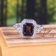 redgem 925 silver ring for women natural smoky quartz brown 7x9 mm rectangle jarg213 women's fashion redgem 925 silver ring for women natural smoky quartz brown 7x9 mm rectangle redgem 1400