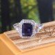 redgem sterling silver ring for women natural iolite blue 7x9 mm rectangle jarg214 women's fashion redgem sterling silver ring for women natural iolite blue 7x9 mm rectangle redgem 1401