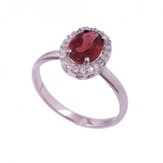 redgem 925 silver ring for girls and women natural garnet red 6x8 mm oval jarg22 women's fashion redgem 925 silver ring for girls and women natural garnet red 6x8 mm oval redgem 985