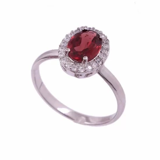 Red Corundum Diamond Ring 18K Gold Textured Gold Ring Wedding Ring for  Ladies - China 14K Gold Ring and Gold Plated Rings price | Made-in-China.com