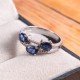 redgem sterling silver ring for women natural blue sapphire 4x6 mm oval jarg220 women's fashion redgem sterling silver ring for women natural blue sapphire 4x6 mm oval redgem 1407