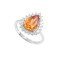 redgem 925 silver ring for women natural citrine yellow 8x12 mm pear jarg223 women's fashion redgem 925 silver ring for women natural citrine yellow 8x12 mm pear redgem 1410