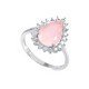 redgem 925 silver ring for women natural rose quartz pink 8x12 mm pear jarg225 women's fashion redgem 925 silver ring for women natural rose quartz pink 8x12 mm pear redgem 1412