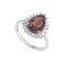 redgem sterling silver ring for women natural smoky quartz brown 8x12 mm pear jarg228 women's fashion redgem sterling silver ring for women natural smoky quartz brown 8x12 mm pear redgem 1415