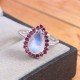 redgem 925 silver ring for women natural rainbow moonstone white 8x12 mm pear jarg229 women's fashion redgem 925 silver ring for women natural rainbow moonstone white 8x12 mm pear redgem 1416