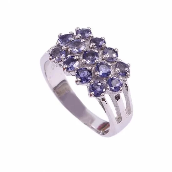 redgem 925 silver ring for girls and women natural iolite blue 3 mm round jarg23 women's fashion redgem 925 silver ring for girls and women natural iolite blue 3 mm round redgem 986