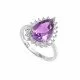 redgem sterling silver ring for women natural amethyst purple 8x12 mm pear jarg230 women's fashion redgem sterling silver ring for women natural amethyst purple 8x12 mm pear redgem 1417