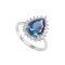 redgem 925 silver ring for women natural london blue topaz 8x12 mm pear jarg231 women's fashion redgem 925 silver ring for women natural london blue topaz 8x12 mm pear redgem 1418