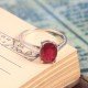 redgem 925 silver ring for women natural ruby red 7x9 mm oval jarg235 women's fashion redgem 925 silver ring for women natural ruby red 7x9 mm oval redgem 1422