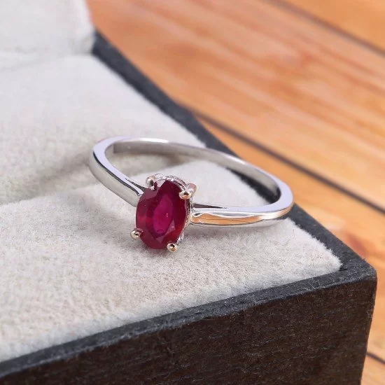 redgem sterling silver ring for women natural ruby red 5x7 mm oval jarg246 women's fashion redgem sterling silver ring for women natural ruby red 5x7 mm oval redgem 1433