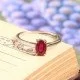 redgem sterling silver ring for women natural ruby red 5x7 mm oval jarg246 women's fashion redgem sterling silver ring for women natural ruby red 5x7 mm oval redgem 1433