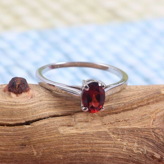 redgem 925 silver ring for women natural garnet red 5x7 mm oval jarg249 women's fashion redgem 925 silver ring for women natural garnet red 5x7 mm oval redgem 1436