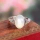 redgem sterling silver ring for women natural moonstone white 10x14 mm oval jarg252 women's fashion redgem sterling silver ring for women natural moonstone white 10x14 mm oval redgem 1439