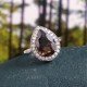 redgem 925 silver ring for women natural smoky quartz brown 9x13 mm pear jarg259 women's fashion redgem 925 silver ring for women natural smoky quartz brown 9x13 mm pear redgem 1446