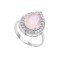 redgem 925 silver ring for women natural rose quartz pink 9x13 mm pear jarg261 women's fashion redgem 925 silver ring for women natural rose quartz pink 9x13 mm pear redgem 1448
