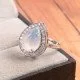 redgem 925 silver ring for women natural rainbow moonstone white 9x13 mm pear jarg263 women's fashion redgem 925 silver ring for women natural rainbow moonstone white 9x13 mm pear redgem 1450