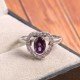 redgem sterling silver ring for women natural amethyst purple 5x7 mm oval jarg270 women's fashion redgem sterling silver ring for women natural amethyst purple 5x7 mm oval redgem 1456