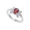 redgem sterling silver ring for women natural garnet red 5x7 mm oval jarg274 women's fashion redgem sterling silver ring for women natural garnet red 5x7 mm oval redgem 1460
