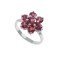 redgem sterling silver ring for women natural garnet red 4 mm round jarg278 women's fashion redgem sterling silver ring for women natural garnet red 4 mm round redgem 1464