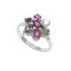 redgem 925 silver ring for women natural tourmaline multi 4 mm round jarg279 women's fashion redgem 925 silver ring for women natural tourmaline multi 4 mm round redgem 1465