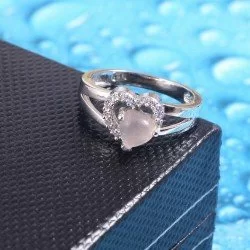 redgem 925 silver ring for women and girls natural rock crystal colorless 10x14 mm oval jarg38 women's fashion redgem 925 silver ring for women and girls natural rock crystal colorless 10x14 mm oval redgem 1001