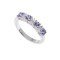 redgem sterling silver ring for women natural tanzanite blue 4 mm round jarg284 women's fashion natural blue tanzanite sterling silver ring – exquisite 4mm round gemstone by redgem redgem 1470