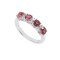 redgem sterling silver ring for women natural garnet red 4 mm round jarg286 women's fashion redgem sterling silver ring for women natural garnet red 4 mm round redgem 1472