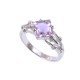 redgem sterling silver ring for women natural amethyst purple 8 mm square jarg292 women's fashion redgem sterling silver ring for women natural amethyst purple 8 mm square redgem 1478