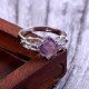 redgem sterling silver ring for women natural amethyst purple 8 mm square jarg292 women's fashion redgem sterling silver ring for women natural amethyst purple 8 mm square redgem 1478