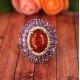 redgem sterling silver ring for women natural amber orange 12x16 mm oval jarg306 women's fashion redgem sterling silver ring for women natural amber orange 12x16 mm oval redgem 1492