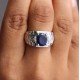 redgem 925 silver ring for women natural blue sapphire 8x10 mm oval jarg311 women's fashion redgem 925 silver ring for women natural blue sapphire blue 8x10 mm oval redgem 1497