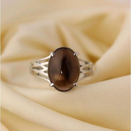 redgem 925 silver ring for women natural smoky quartz brown 10x14 mm oval jarg313 women's fashion redgem 925 silver ring for women natural smoky quartz brown 10x14 mm oval redgem 1499