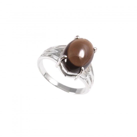 redgem 925 silver ring for women natural smoky quartz brown 10x14 mm oval jarg313 women's fashion redgem 925 silver ring for women natural smoky quartz brown 10x14 mm oval redgem 1499