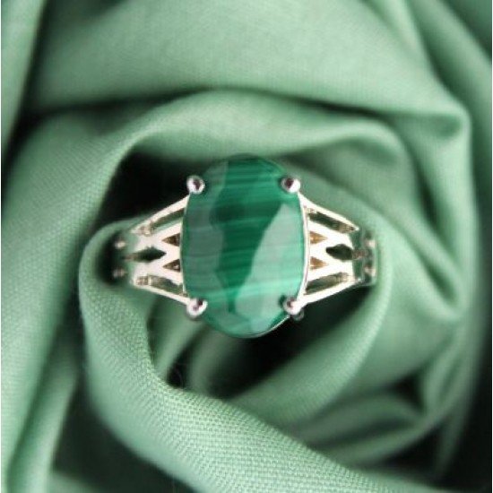 redgem 925 silver ring for women natural malachite green 10x14 mm oval jarg315 women's fashion redgem 925 silver ring for women natural malachite green 10x14 mm oval redgem 1501