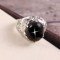 redgem 925 silver ring for women natural blackstar black 12x14 mm oval jarg319 women's fashion redgem 925 silver ring for women natural blackstar black 12x14 mm oval redgem 1505