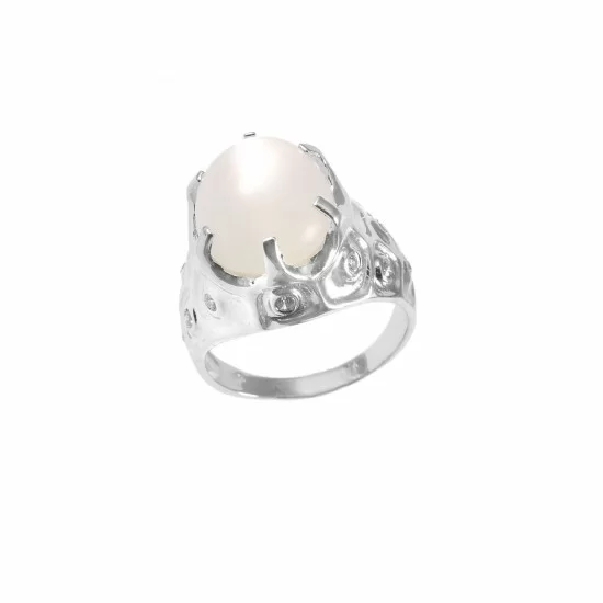redgem sterling silver ring for women natural moonstone white 12x14 mm oval jarg320 women's fashion redgem sterling silver ring for women natural moonstone white 12x14 mm oval redgem 1506