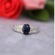 redgem sterling silver ring for women natural blue sapphire 5x7 mm oval jarg322 women's fashion redgem sterling silver ring for women natural blue sapphire 5x7 mm oval redgem 1508