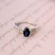 redgem sterling silver ring for women natural blue sapphire 5x7 mm oval jarg322 women's fashion redgem sterling silver ring for women natural blue sapphire 5x7 mm oval redgem 1508