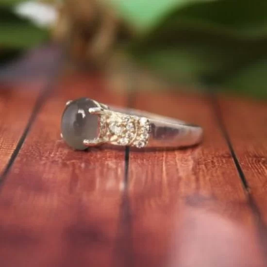 redgem sterling silver ring for women natural moonstone grey 5x7 mm oval jarg328 women's fashion redgem sterling silver ring for women natural moonstone grey 5x7 mm oval redgem 1514