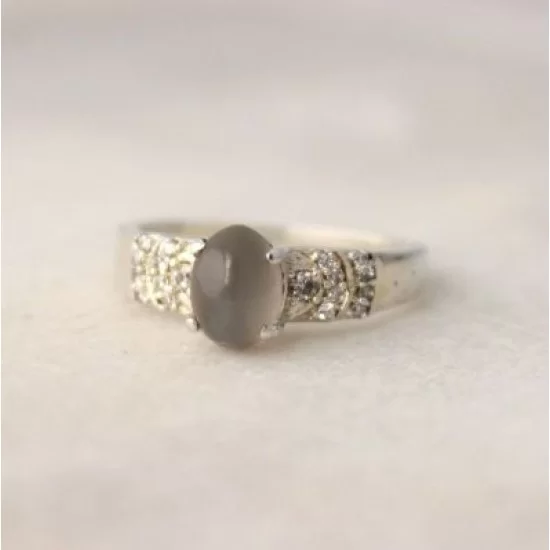 redgem sterling silver ring for women natural moonstone grey 5x7 mm oval jarg328 women's fashion redgem sterling silver ring for women natural moonstone grey 5x7 mm oval redgem 1514