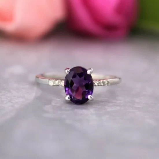 3Ct Emerald Lab Created Pink Sapphire & Diamond 3-Stone Ring 925 Starling  Silver | eBay